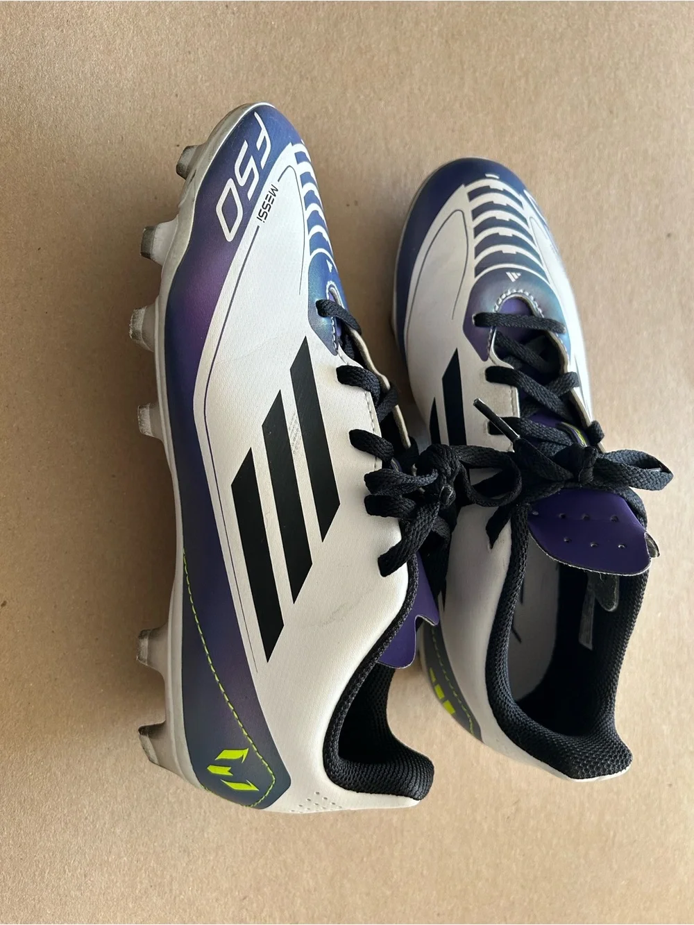 adidas Kids White, Purple & Black Sneakers